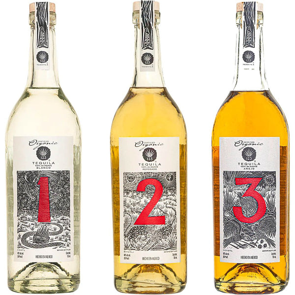 123 Blanco, Reposado, & Anejo Tequila Value Bundle