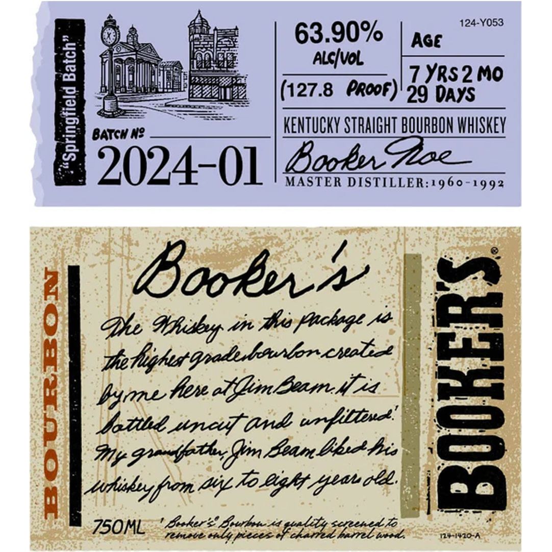 Booker's 2024-01 'Springfield Batch' Kentucky Straight Bourbon Whiskey