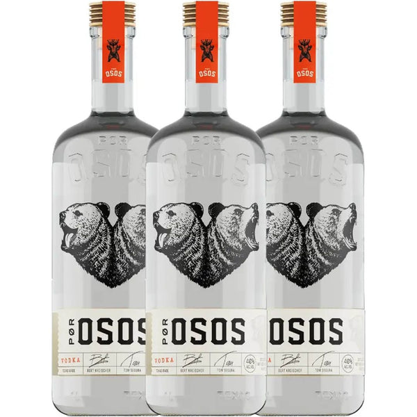 Por Osos Vodka By Bert Kreischer and Tom Segura 3 Pack Value Bundle