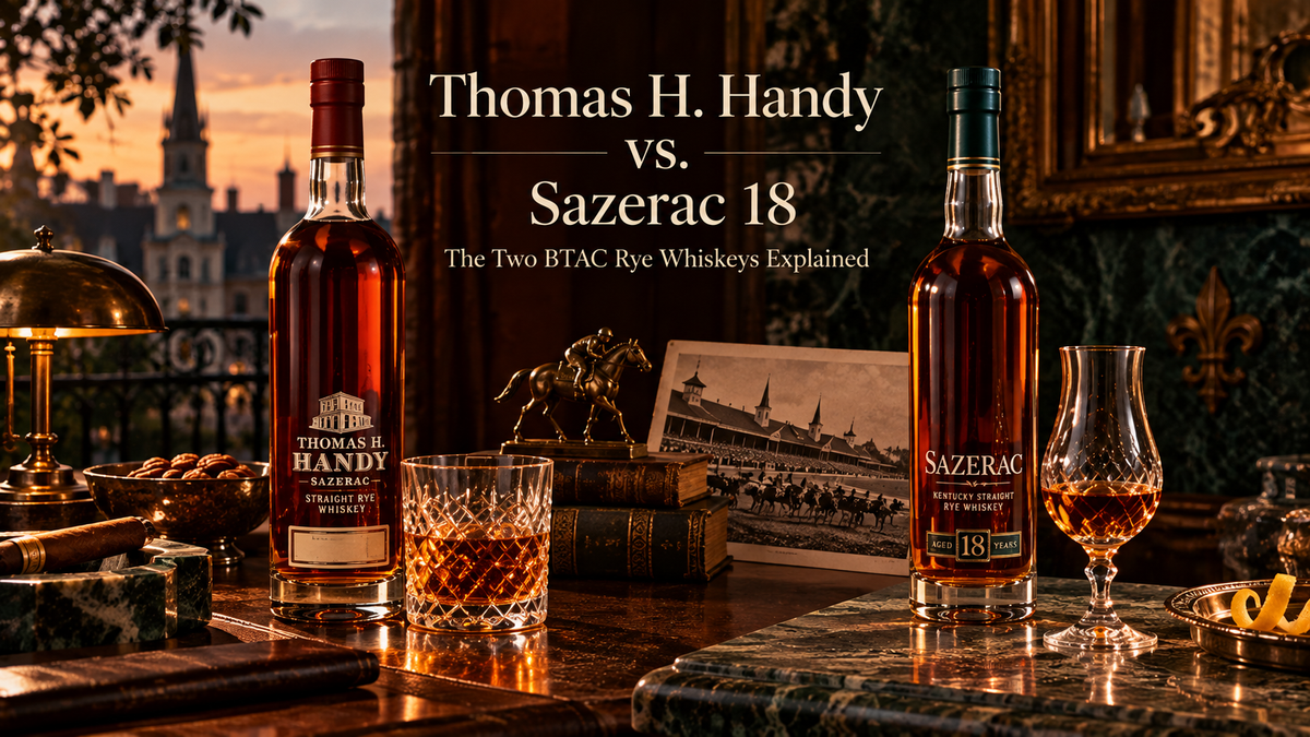 Thomas H. Handy vs. Sazerac 18: The Two BTAC Rye Whiskeys Explained