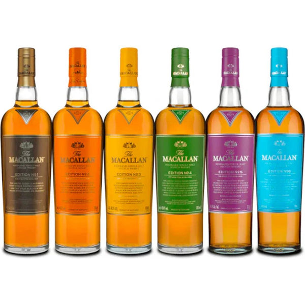 Macallan Edition Series Full Collection No. 1-6