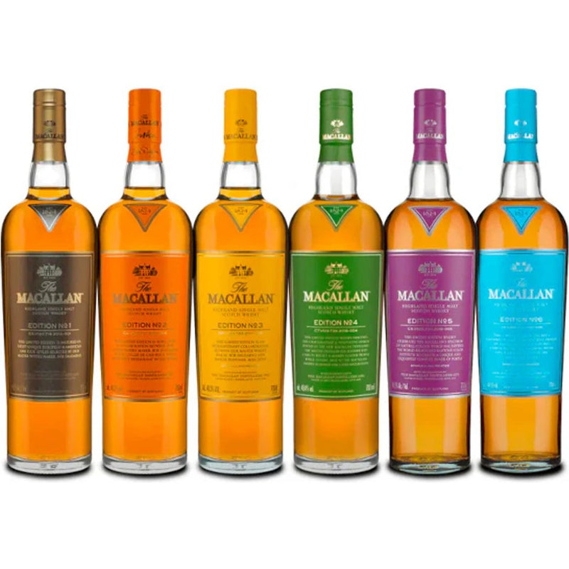 Macallan Edition Series Full Collection No. 1-6