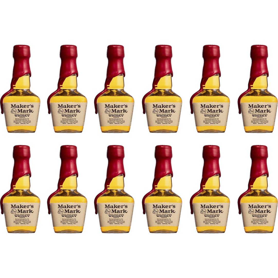 Maker's Mark Straight Bourbon Whiskey 50 mL 12-Pack Shots