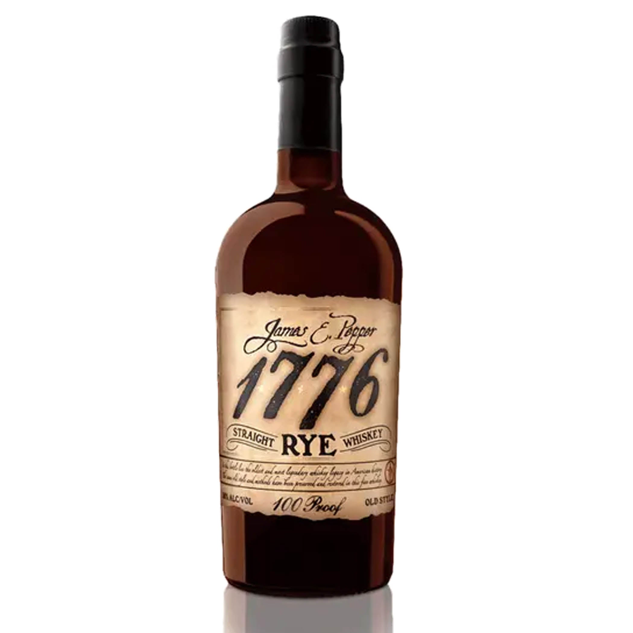 James E Pepper 1776 Straight Rye 100 Proof Whiskey