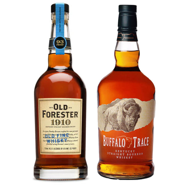 Old Forester 1910 & Buffalo Trace Whiskey Value Bundle 750 mL