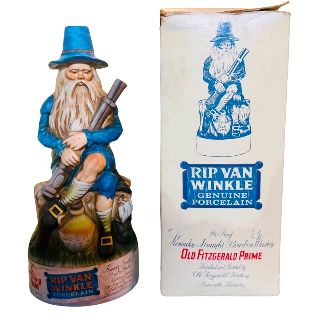 Old Fitzgerald Prime Rip Van Winkle 1971 Porcelain Decanter 7 Year
