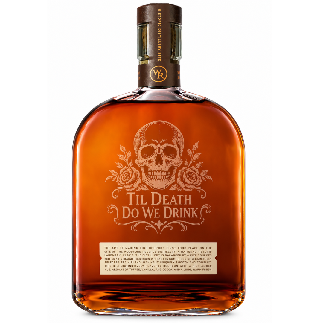 Engraved Halloween Woodford Reserve Whiskey 750 mL