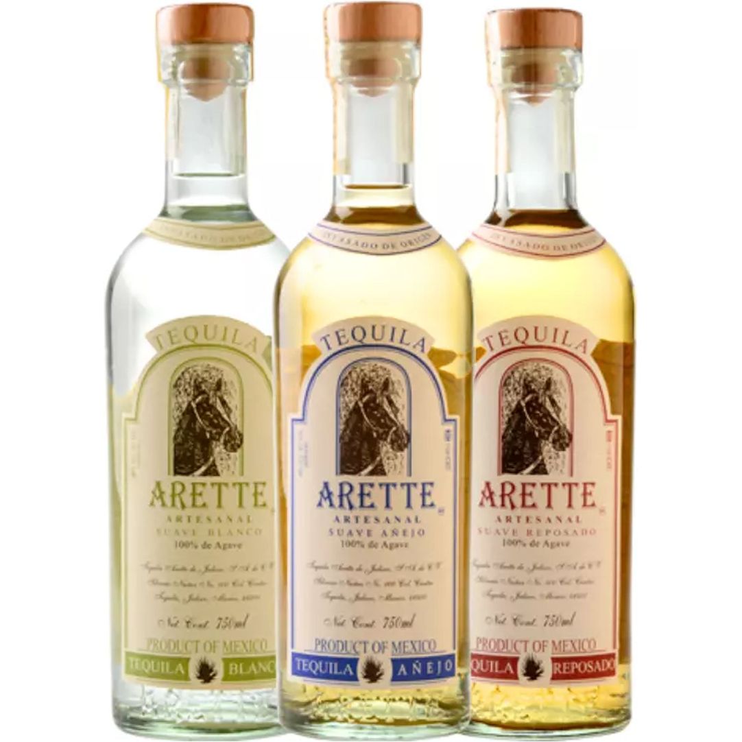 Arette Tequila Artesanal Blanco, Resposado, & Anejo Value Bundle