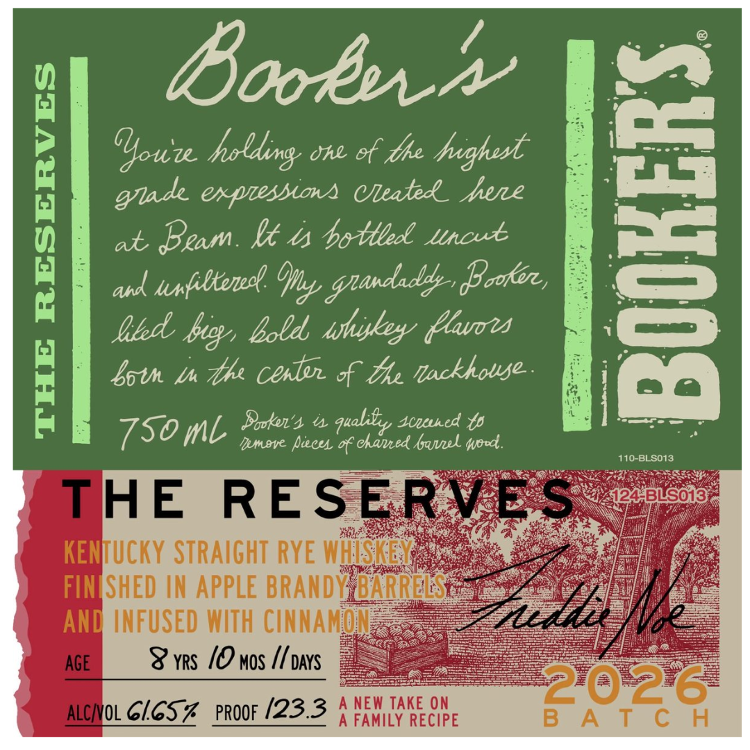 Booker's The Reserves 2026 Rye Whiskey 750 mL