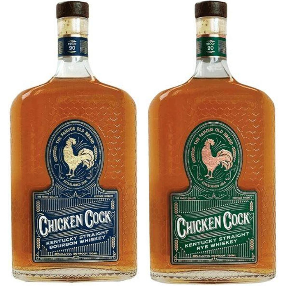 Chicken Cock Straight Bourbon & Straight Rye Whiskey Value Bundle 750mL