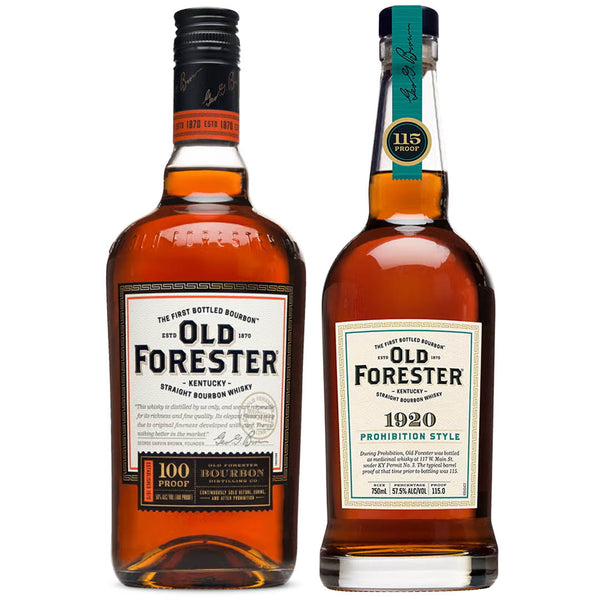Old Forester 100 Proof & 1920 Whisky Value Bundle 750 mL