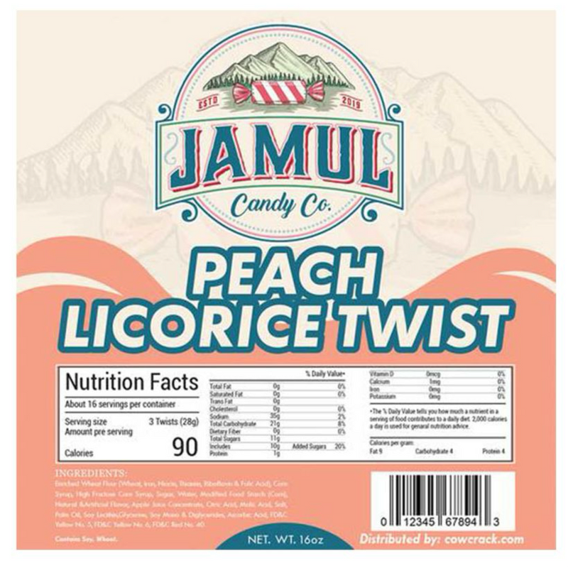 Jamul Peach Licorice 8oz