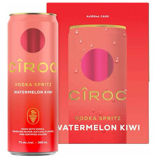 Ciroc Vodka Watermelon Kiwi 4pk Can