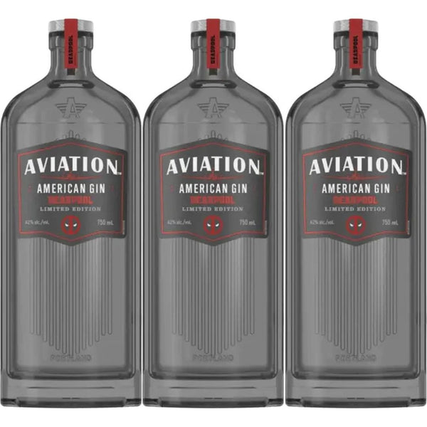 Aviation x Deadpool 3 Limited Edition American Gin 3 Pack Value Bundle
