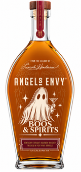 Engraved Halloween Angel's Envy Bourbon Whiskey 750 mL