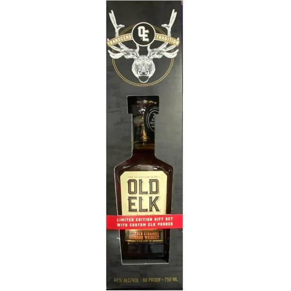 Old Elk Bourbon Gift Set With Elk Pourer