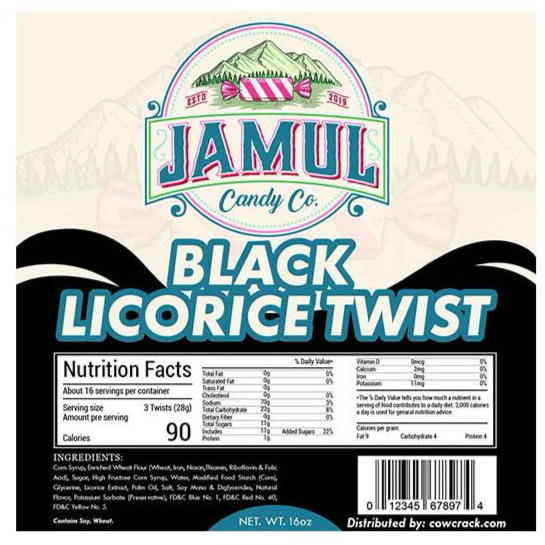 Jamul Black Licorice 8oz