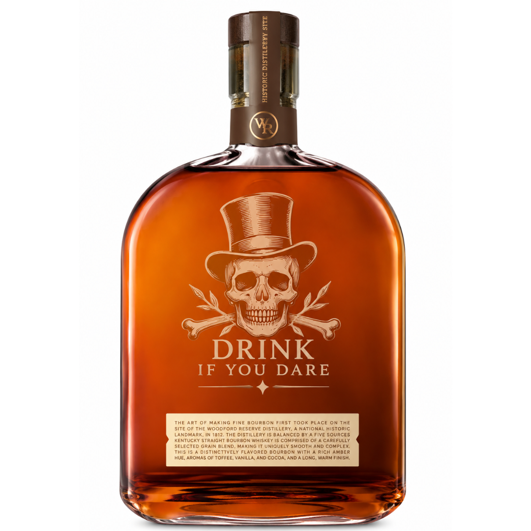 Engraved Halloween Woodford Reserve Whiskey 750 mL