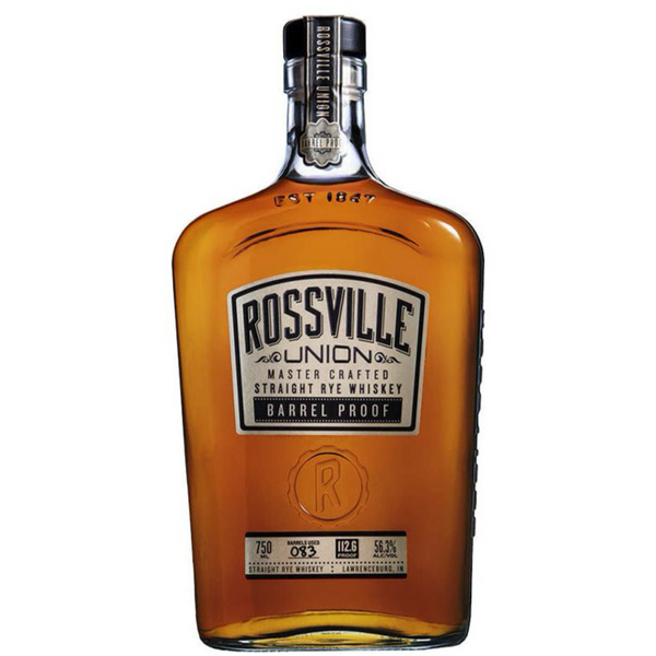 Rossville Union Master Crafted Barrel Proof Straight Rye Whiskey