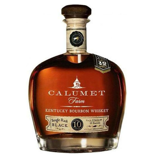 Calumet Farm 10 Year Old Single Rack Black Bourbon Whiskey