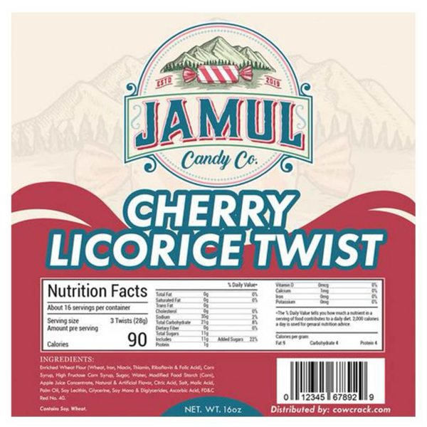 Jamul Cherry Licorice 8oz