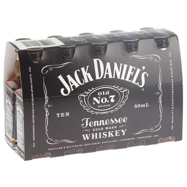 Jack Daniel's Whiskey 50ml 10 Pack Shots