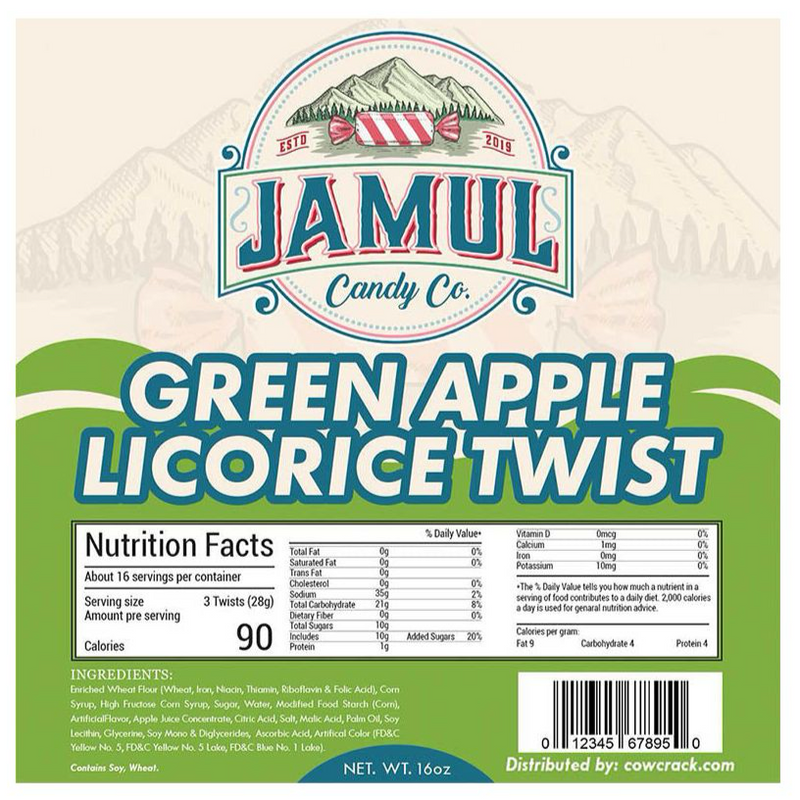 Jamul Green Apple Licorice 8oz