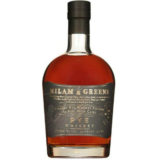 Milam And Greene Straight Rye Whiskey