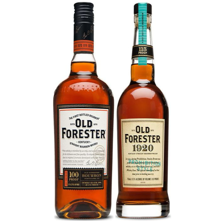 Old Forester 100 Proof + 1920 Bourbon Whisky Twin Pack