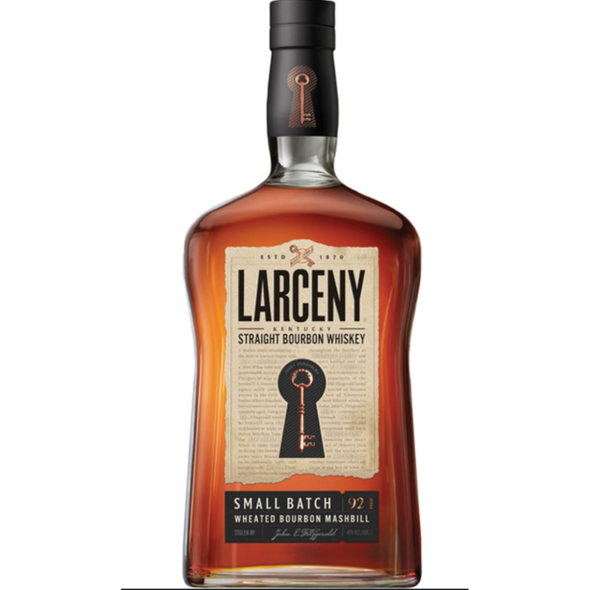 Larceny Straight Bourbon Whiskey Small Batch Wheated Bourbon Mashbill 1.75L