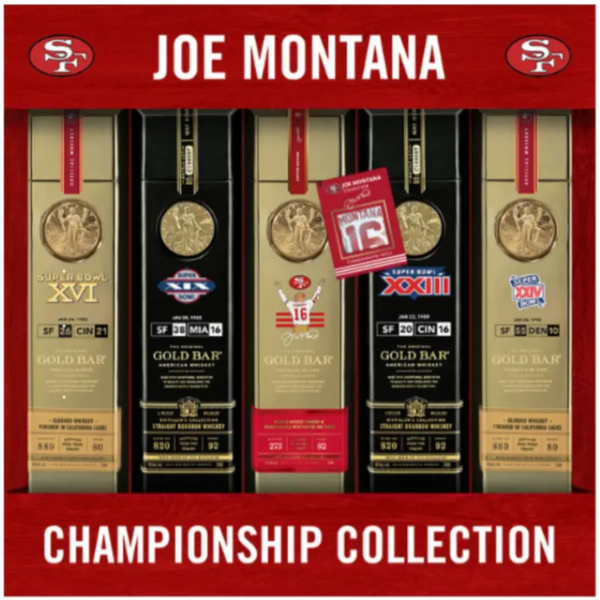 Gold Bar Joe Montana Championship Collection Gift Set 750mL