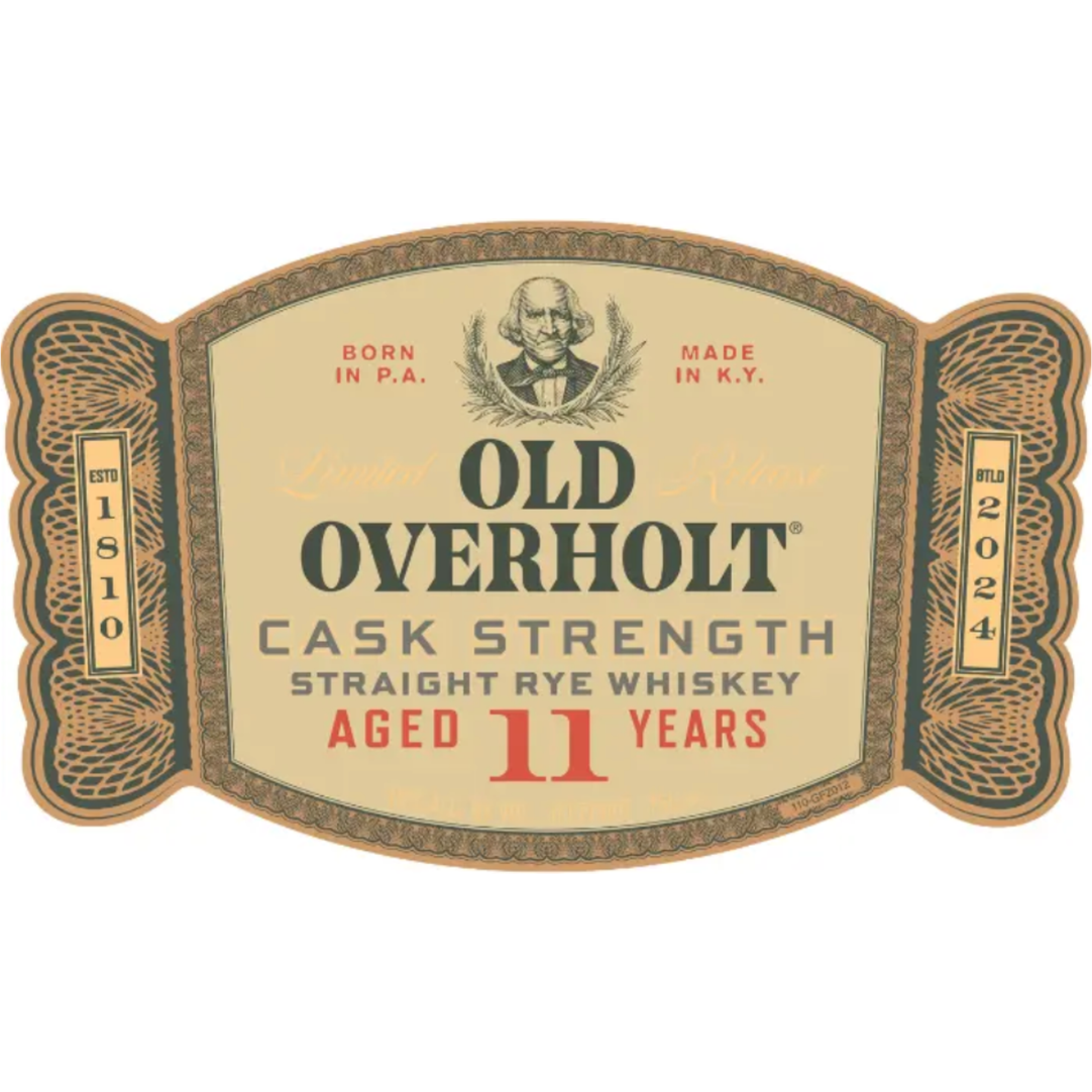 Old OverHolt Cask Strength Straight Rye Whiskey Aged 11 Years 750mL