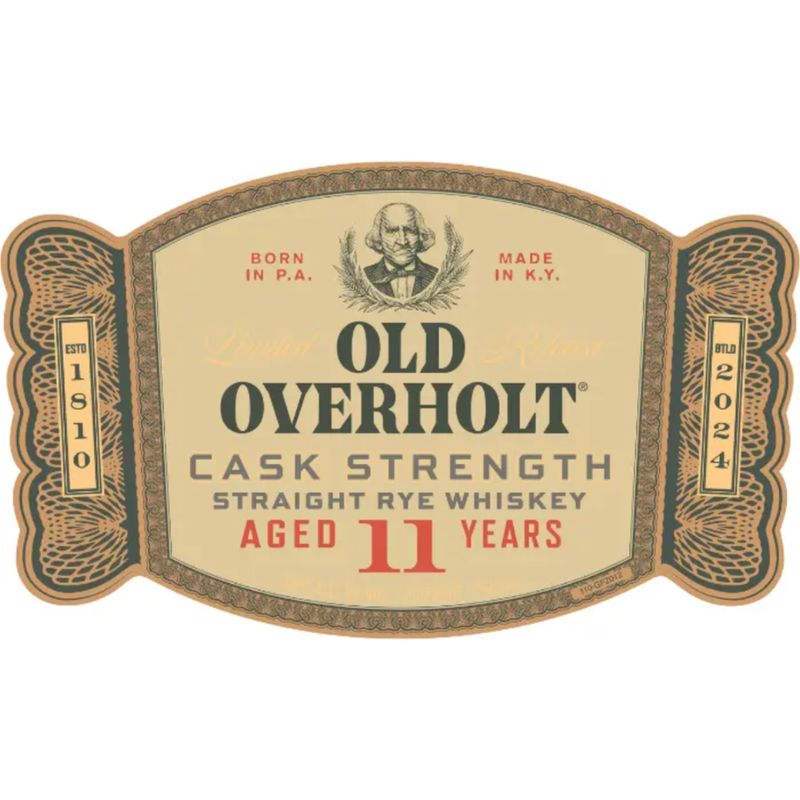 Old OverHolt Cask Strength Straight Rye Whiskey Aged 11 Years 750mL