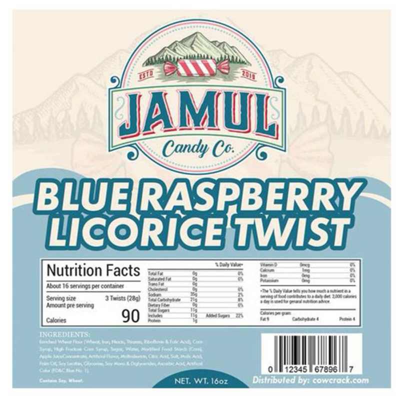 Jamul Blue Raspberry Licorice 8oz