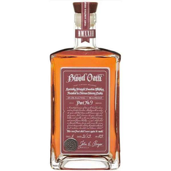 Blood Oath Pact 9 Limited Release Kentucky Bourbon Whiskey