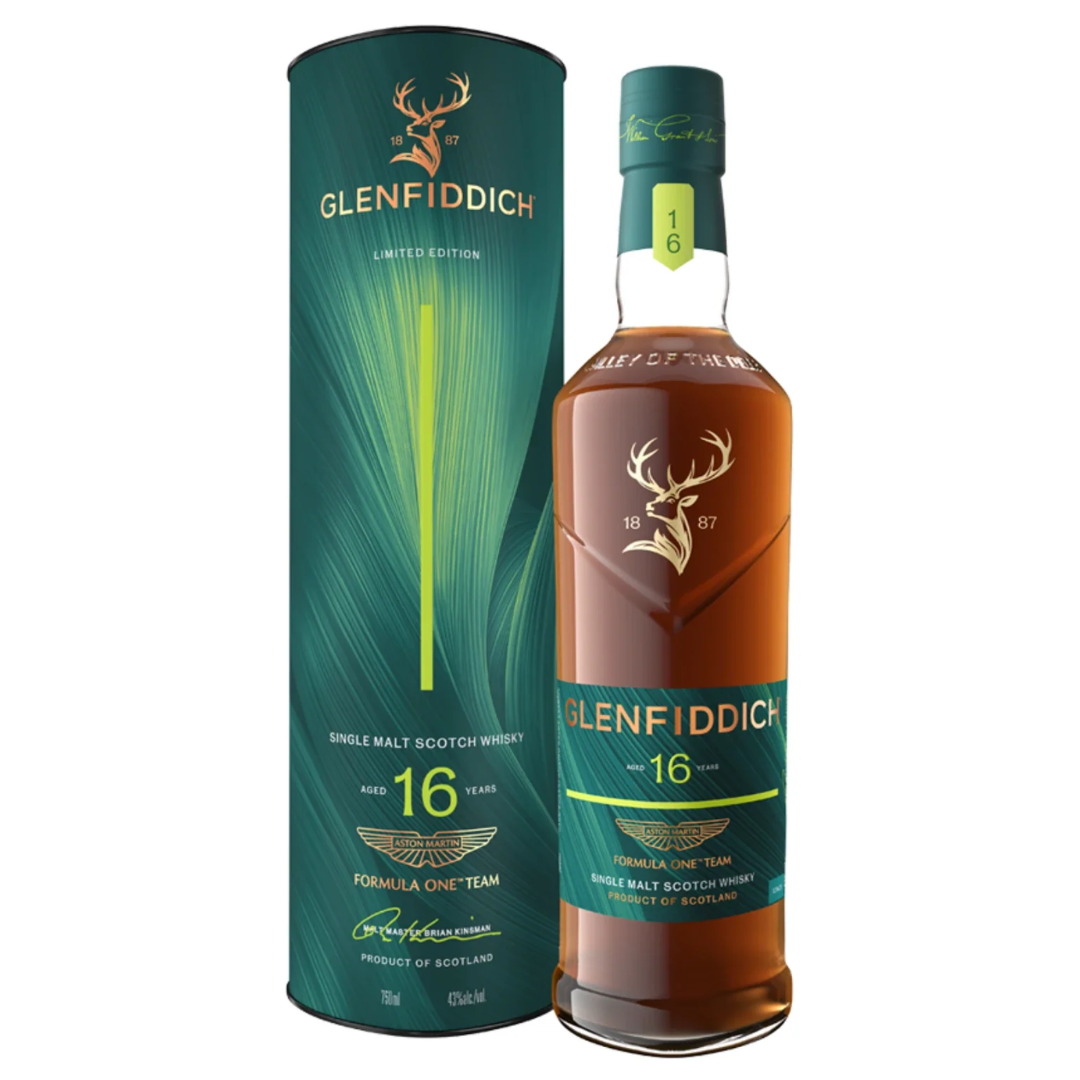 Glenfiddich Aston Martin Formula One Team 16 Year Scotch Whisky Release No. 2 750mL