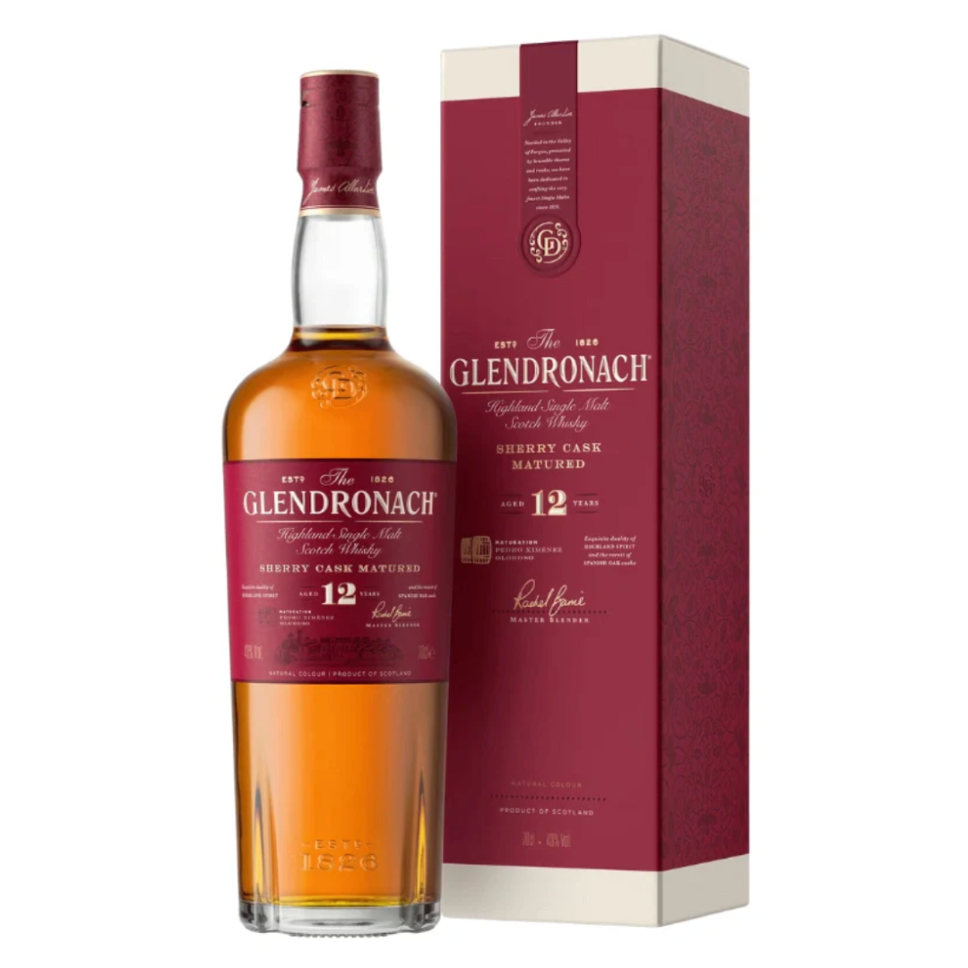 GlenDronach 12 Year Sherry Cask Single Malt Scotch Whisky 700mL