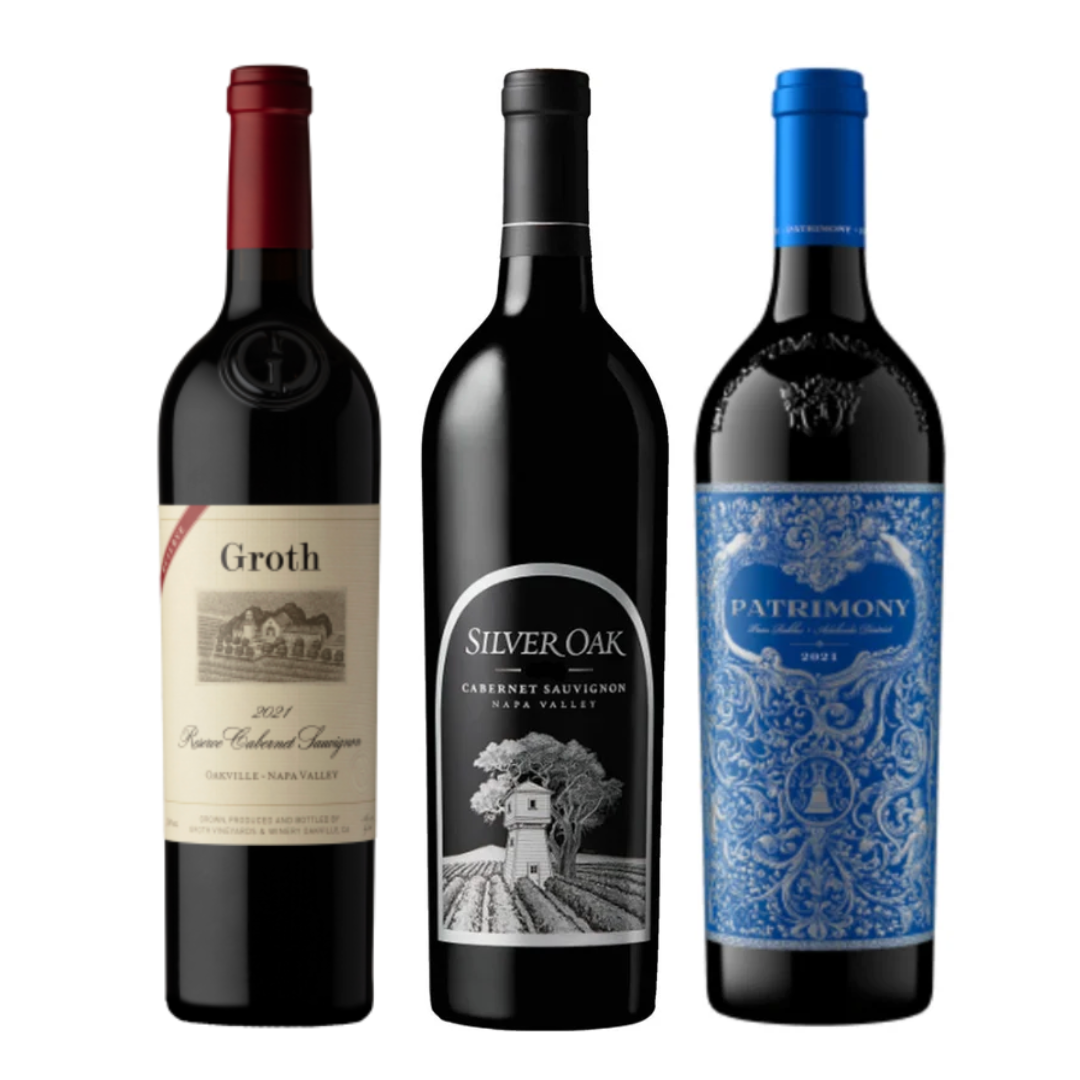 Groth Reserve, Silver Oak Napa, Patrimony Cabernet Value Bundle 750mL