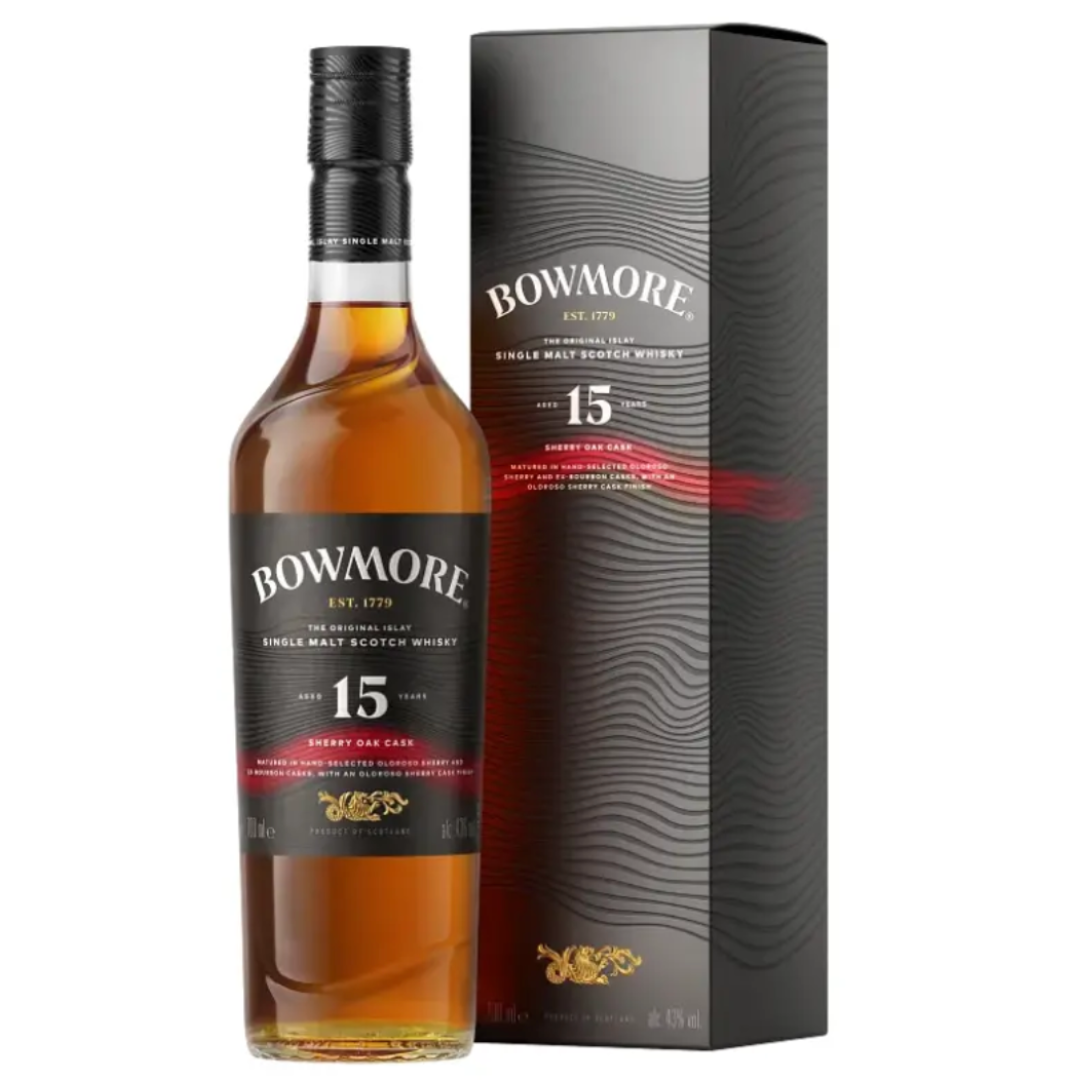 Bowmore 15 Year Sherry Oak Single Malt Scotch Whisky 700mL
