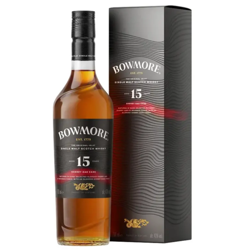 Bowmore 15 Year Sherry Oak Single Malt Scotch Whisky 700mL