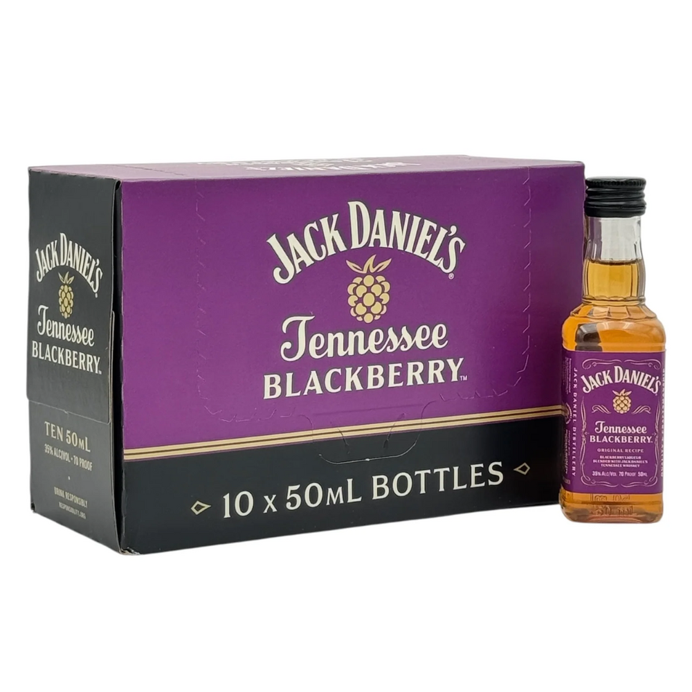 Jack Daniel's Tennessee Blackberry Whiskey 10-Pack X 50mL Shots Jack Daniel's Tennessee Blackberry Whiskey 10-Pack X 50mL Shots
