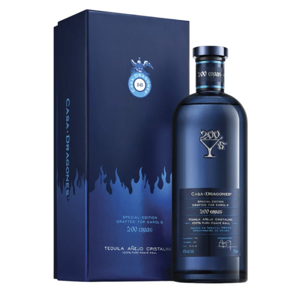 Casa Dragones X Karol G '200 Copas' Tequila Añejo Cristalino 750mL