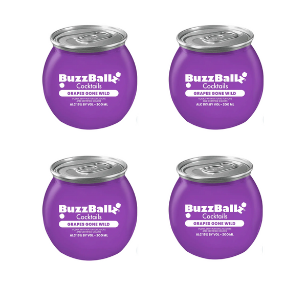 Buzzballz Grapes Gone Wild 200mL X 4