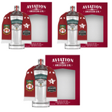Aviation Gin Wrexham AFC Scarf Gift Set 750mL