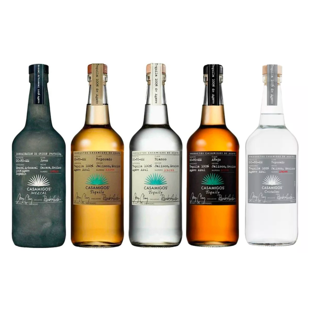 Casamigos Blanco, Reposado, Anejo, Cristalino & Mezcal Value Bundle 750 mL