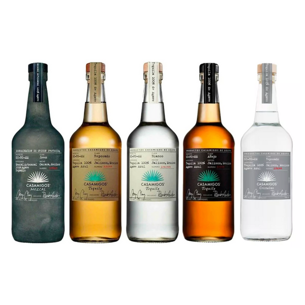 Casamigos Blanco, Reposado, Anejo, Cristalino & Mezcal Value Bundle 750 mL