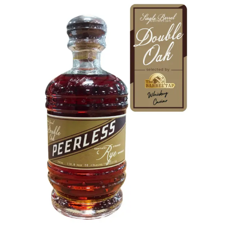 Peerless Single Barrel Double Oak Rye Whiskey Caviar Private Select 750mL