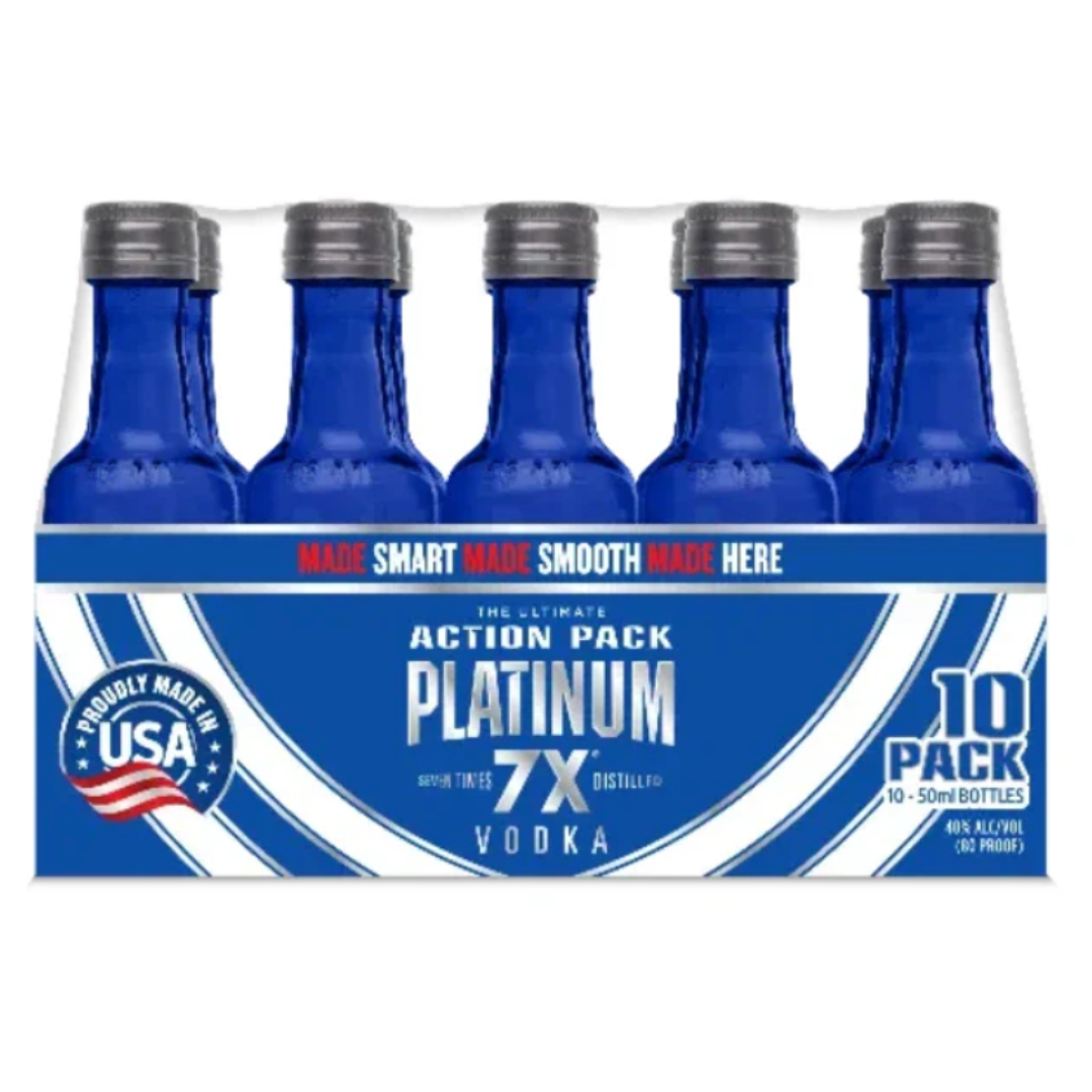 Platinum Vodka Shooters 10 x 50mL