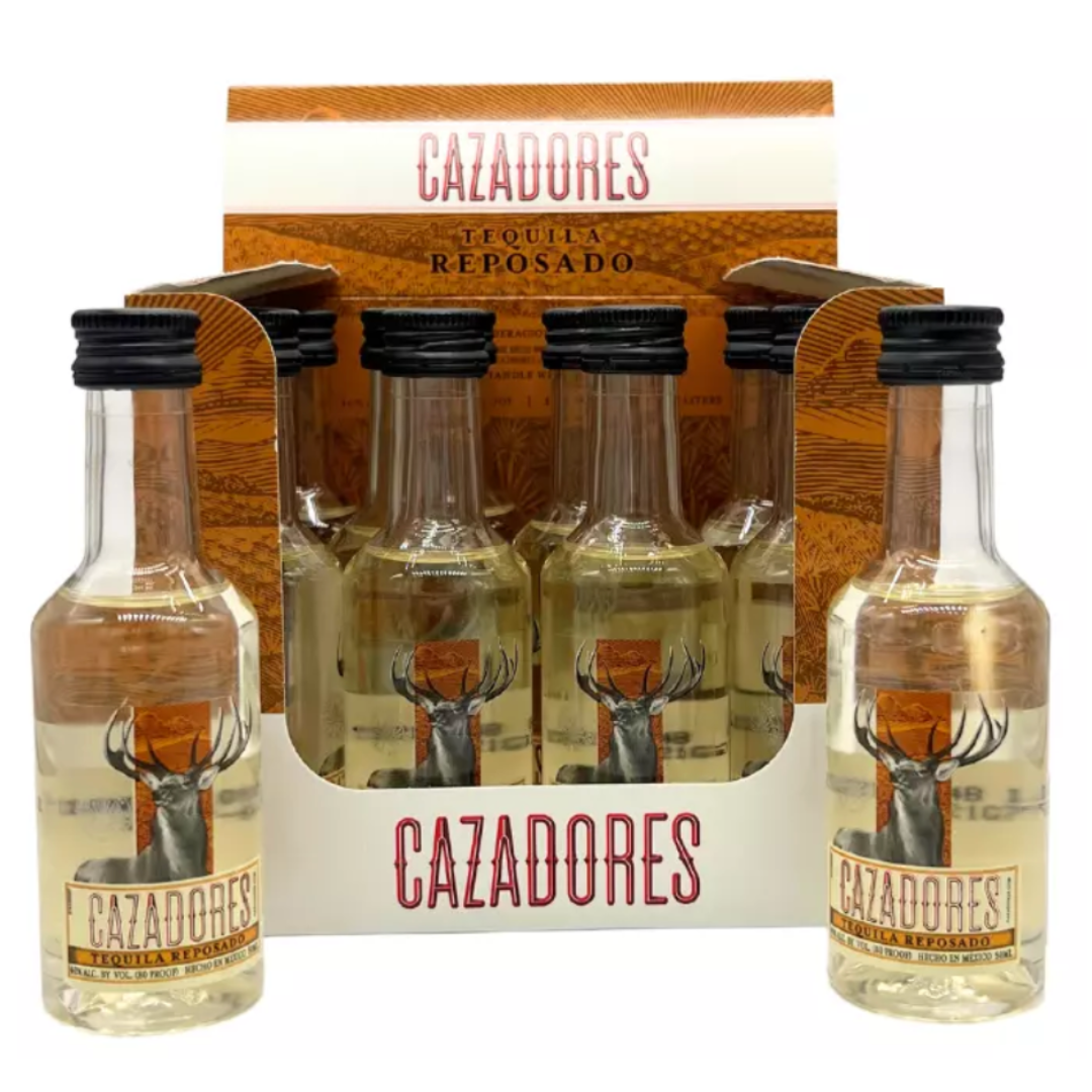 Cazadores Tequila Reposado Shooters 50mL x 12