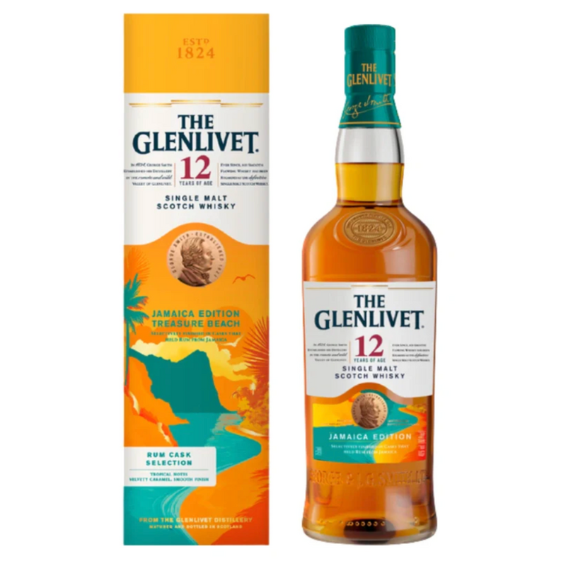 The Glenlivet 12 Year Jamaica Edition Rum Cask Finish Scotch Whisky 750mL